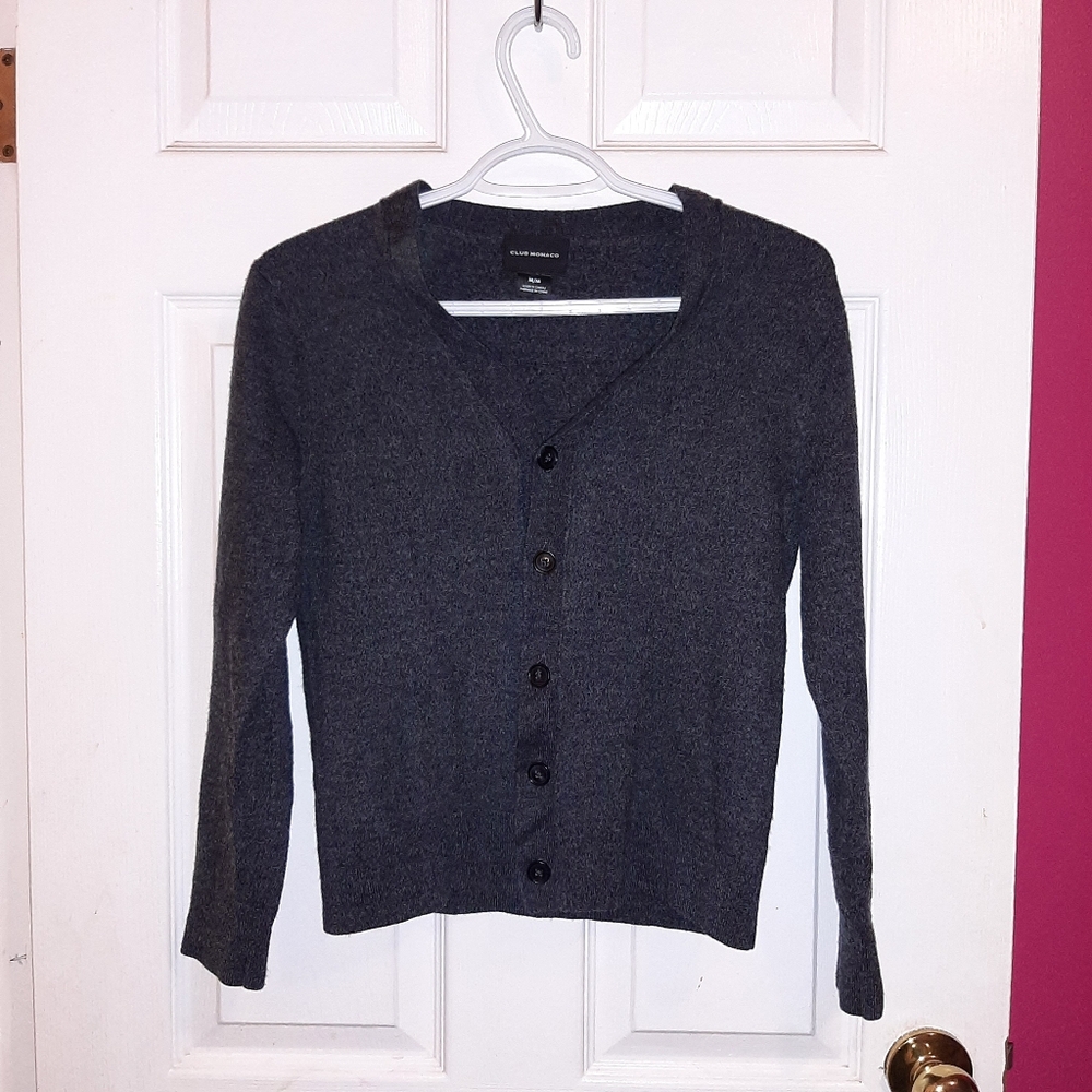 Club Monaco Dark Gray Cardigan Sweater